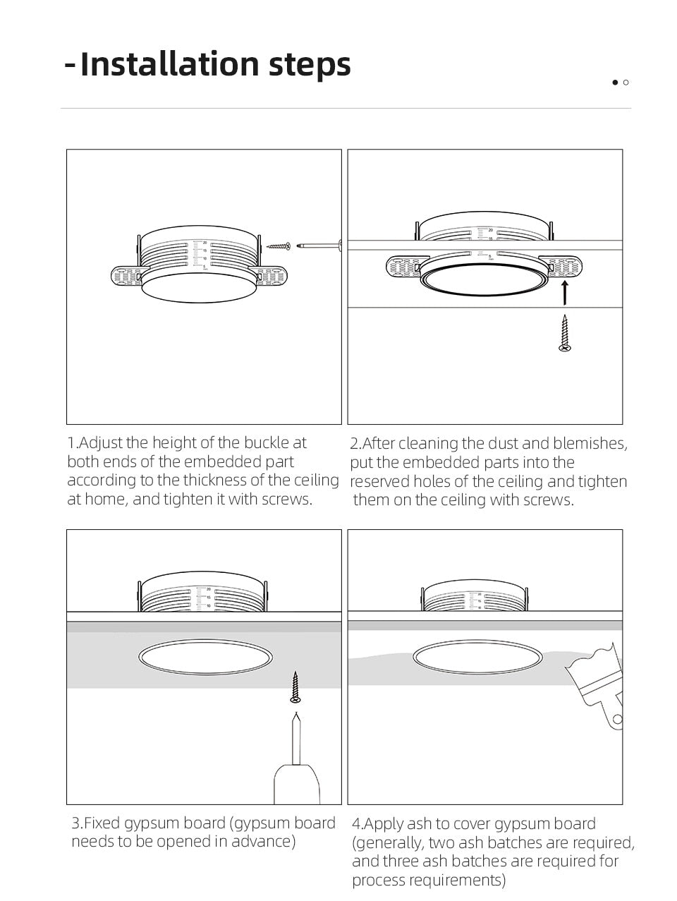 Aisilan LED recessed downlight Frameless anti-glare for living room corridor bedroom Angle Adjustable cutout size 8cm spot light