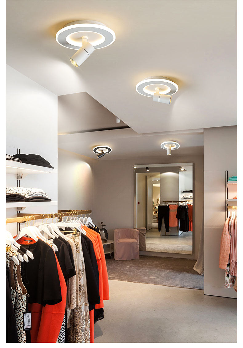 Tinlaibor Corridor led Downlights Washroom Cloakroom Aisle Wall Spot lamp Rotate Hall Entrance Stair lamp Downlight 20W 12W