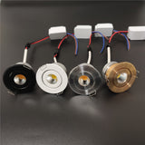 10pcs/lot mini led 3w 5w cob chip spot light Recessed downlight 85-265v dimmable ceiling lamp 110v 220v