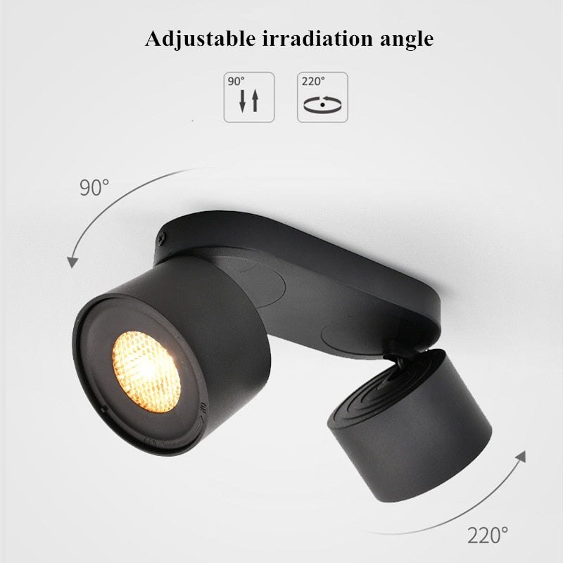 Spotlight 14W 24W AC110V-240V led downlight adjustable angle aisle corridor ceiling spotlight