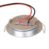 Tokili Round LED Downlight 3W Frosted Diffuser Ultra Slim Spring Clips Mount Full Aluminium 12V Dome Light Interior for RV Boat