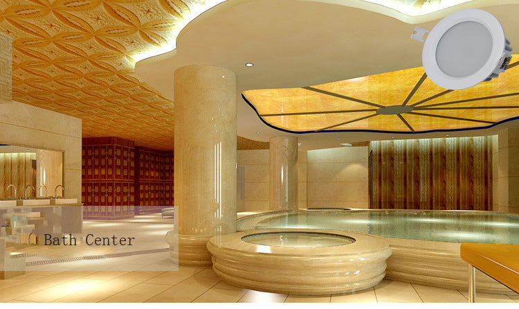 Downlight 4pcs/lot IP65 Waterproof Ceiling Recessed LED Spot Light AC85-265V 15W/12W/9W/7W/5W LED Downlight For Bathroom Shower room Sauna