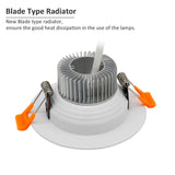 DBF White Housing LED Recessed Downlight High Bright SMD 5730 3000K/4000K/6000K Ceiling Spot Lamp Home Indoor Lighting AC 220V