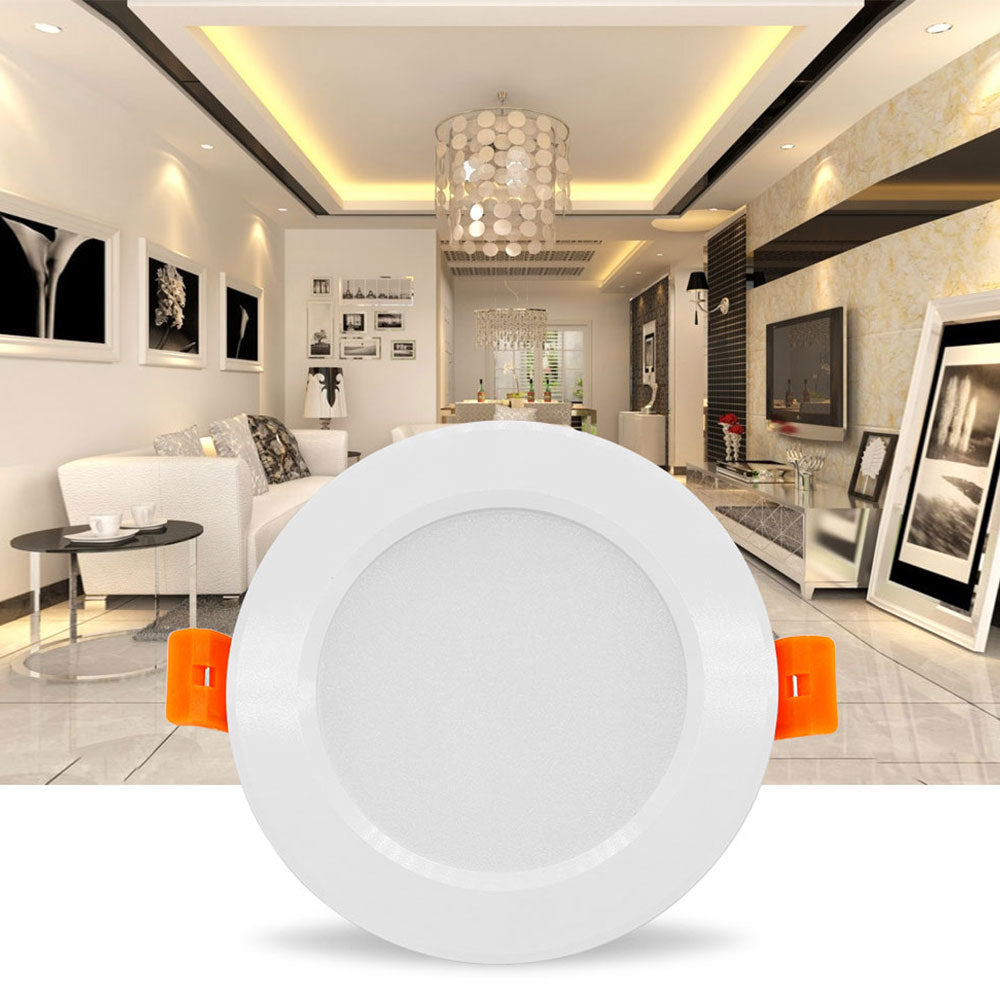DBF White Housing LED Recessed Downlight High Bright SMD 5730 3000K/4000K/6000K Ceiling Spot Lamp Home Indoor Lighting AC 220V