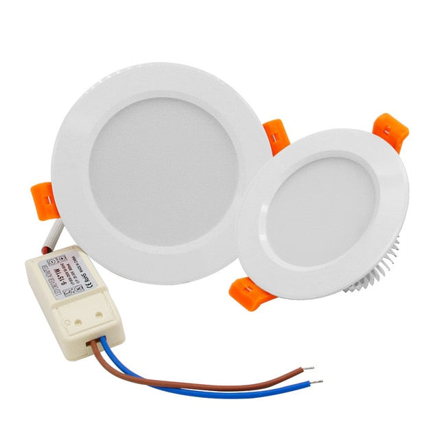 DBF White Housing LED Recessed Downlight High Bright SMD 5730 3000K/4000K/6000K Ceiling Spot Lamp Home Indoor Lighting AC 220V