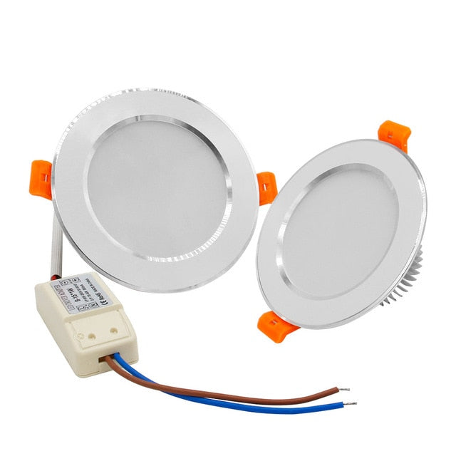 DBF White Housing LED Recessed Downlight High Bright SMD 5730 3000K/4000K/6000K Ceiling Spot Lamp Home Indoor Lighting AC 220V