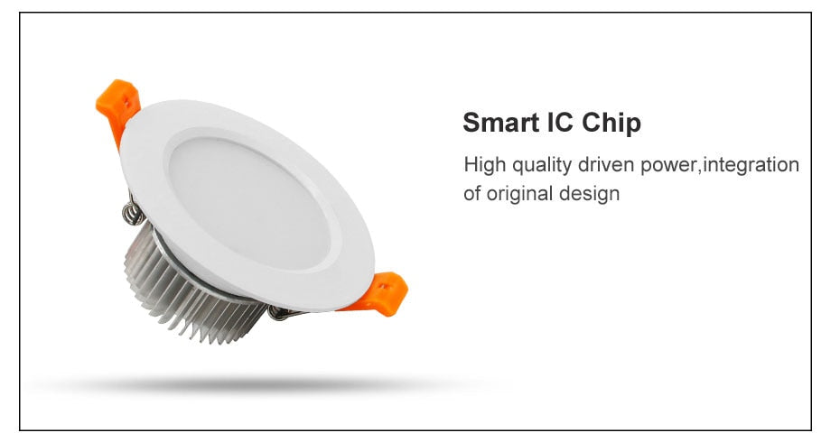 DBF White Housing LED Recessed Downlight High Bright SMD 5730 3000K/4000K/6000K Ceiling Spot Lamp Home Indoor Lighting AC 220V