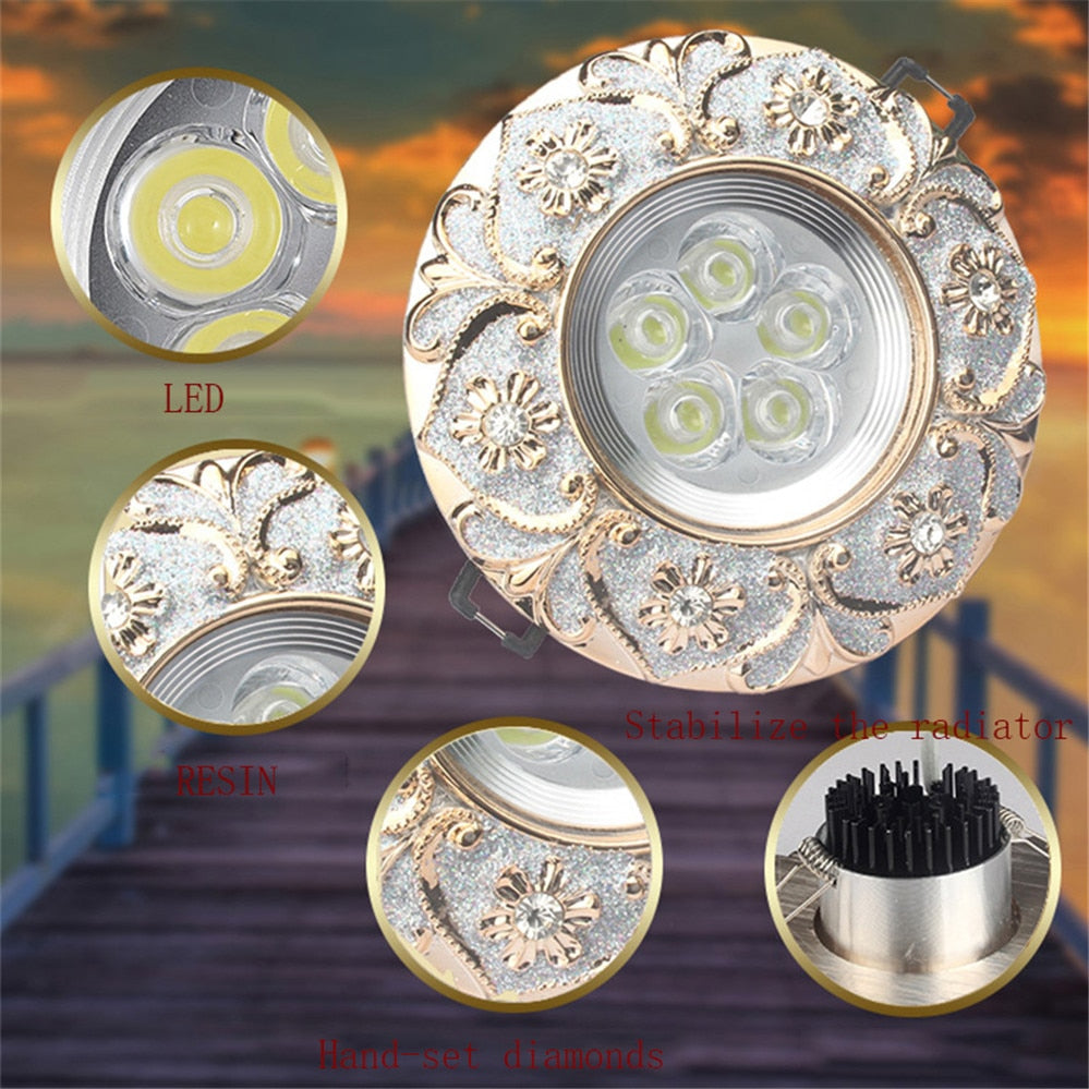 Nordic Modern Round Garland Led Ceiling Lamp 3W 5W 7W 220V For Hallway Living Room Corridor Luxury Loft Decors Resin Downlight