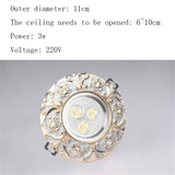 Nordic Modern Round Garland Led Ceiling Lamp 3W 5W 7W 220V For Hallway Living Room Corridor Luxury Loft Decors Resin Downlight
