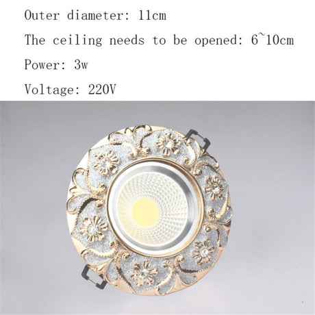 Nordic Modern Round Garland Led Ceiling Lamp 3W 5W 7W 220V For Hallway Living Room Corridor Luxury Loft Decors Resin Downlight