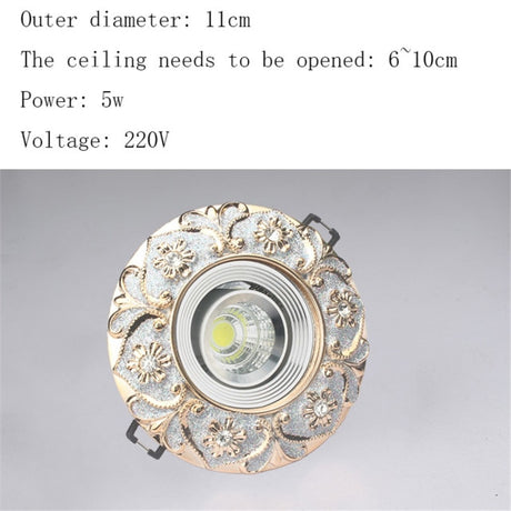 Nordic Modern Round Garland Led Ceiling Lamp 3W 5W 7W 220V For Hallway Living Room Corridor Luxury Loft Decors Resin Downlight