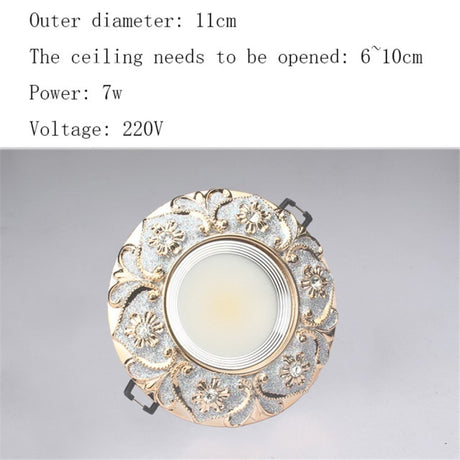 Nordic Modern Round Garland Led Ceiling Lamp 3W 5W 7W 220V For Hallway Living Room Corridor Luxury Loft Decors Resin Downlight