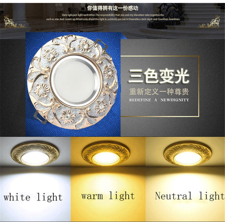 Nordic Modern Round Garland Led Ceiling Lamp 3W 5W 7W 220V For Hallway Living Room Corridor Luxury Loft Decors Resin Downlight