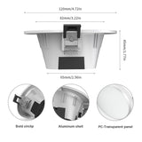  LED Panel Lights Lucas Led Downlight 4 Inch Smart Led Plafond Bluetooth Recessed Can light for Bathroom, 220V Downlight