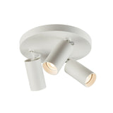 Dimmable creative three-head spotlight 7W/12W round led ceiling home living room surface mounted cob spotlight downlight