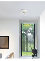 Dimmable creative three-head spotlight 7W/12W round led ceiling home living room surface mounted cob spotlight downlight