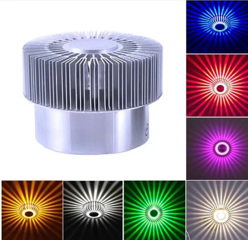 Modern LED Downlight RGB 3W wall Sconce Art Gallery Decoration Front Balcony lamp Porch corridors led recessed lights
