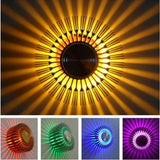 Modern LED Downlight RGB 3W wall Sconce Art Gallery Decoration Front Balcony lamp Porch corridors led recessed lights