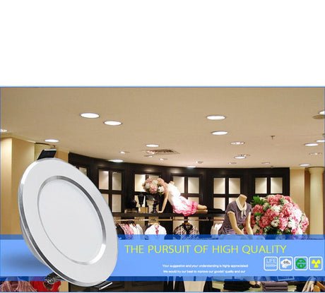 AC/DC 12V 110V Led Downlight 5W 7W 9W 12W 15W 18W Ceiling Recessed Grid Downlights Round Lamp