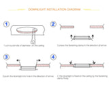AC/DC 12V 110V Led Downlight 5W 7W 9W 12W 15W 18W Ceiling Recessed Grid Downlights Round Lamp