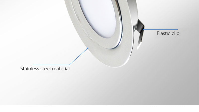 IP65 Downlight 3W 5W 7W DC 12V Stainless Steel 304 LED Safety Voltage Downlights for Home Kitchen Dining Spot Lighting 14mm Slim