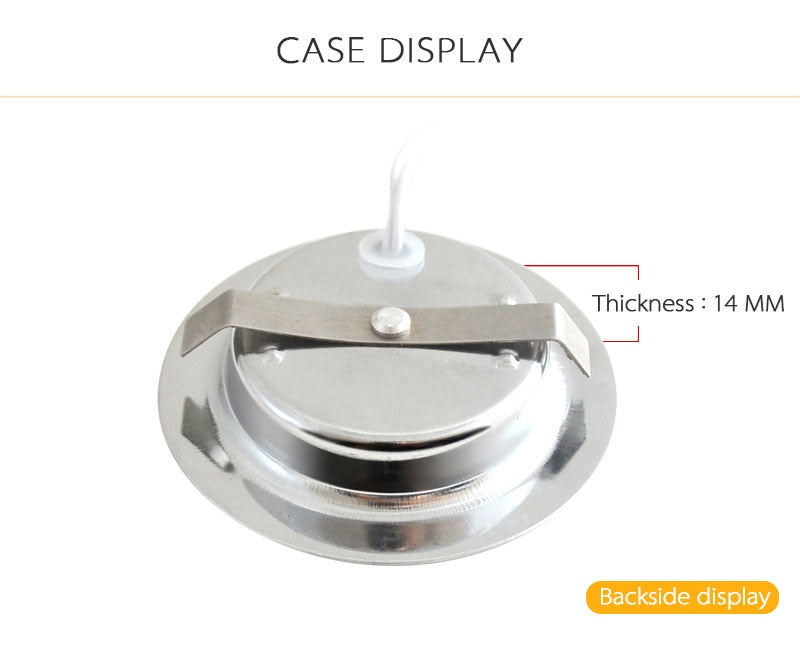 IP65 Downlight 3W 5W 7W DC 12V Stainless Steel 304 LED Safety Voltage Downlights for Home Kitchen Dining Spot Lighting 14mm Slim