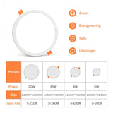 LED Panel Lights Ultrathin Surface Downlight 6W 8W 15W 20W 220V Square Round Panel Light White/Warm Indoor Bedroom LED Light