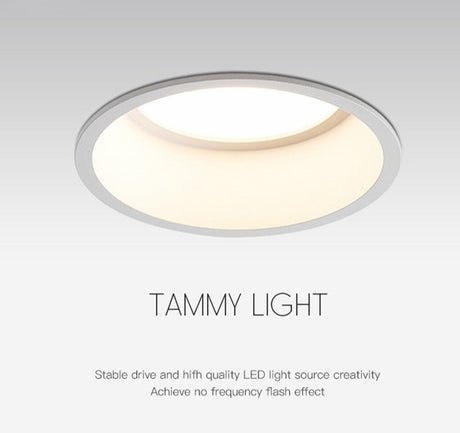 Recessed Downlight Dimmable Led Lamp Deep Anti-Glare Led Spot 5W 7W 12W 15W Lighting Living Room Bedroom Hotel Cafe's Ceiling Lamp