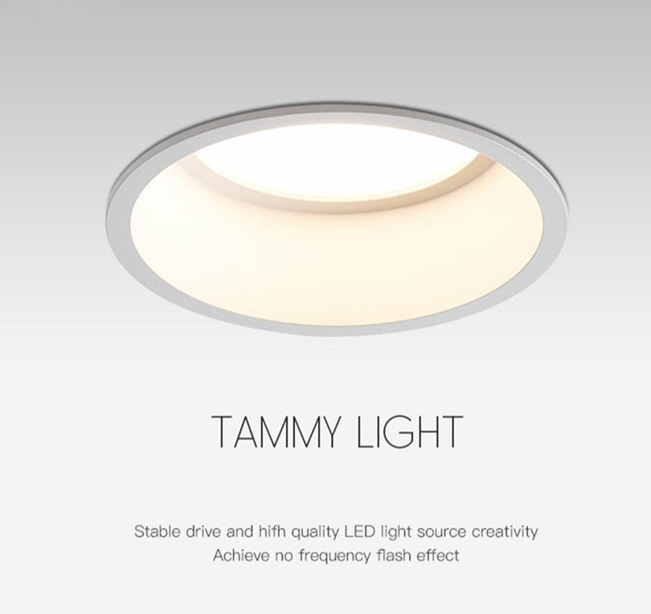 Recessed Downlight Dimmable Led Lamp Deep Anti-Glare Led Spot 5W 7W 12W 15W Lighting Living Room Bedroom Hotel Cafe&#39;s Ceiling Lamp