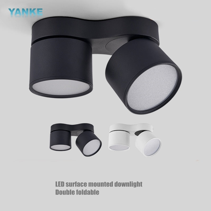 Dimming downlight led ceiling light anti-glare ceiling foldable spotlight 7W 12W 15W