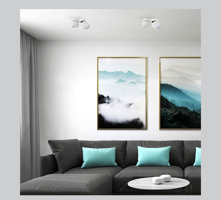 Dimming downlight led ceiling light anti-glare ceiling foldable spotlight 7W 12W 15W