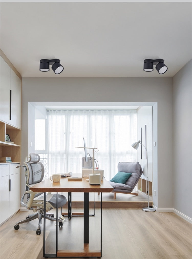 Dimming downlight led ceiling light anti-glare ceiling foldable spotlight 7W 12W 15W