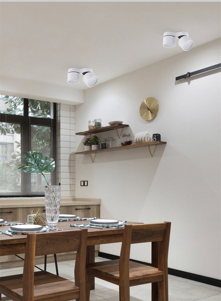 Dimming downlight led ceiling light anti-glare ceiling foldable spotlight 7W 12W 15W