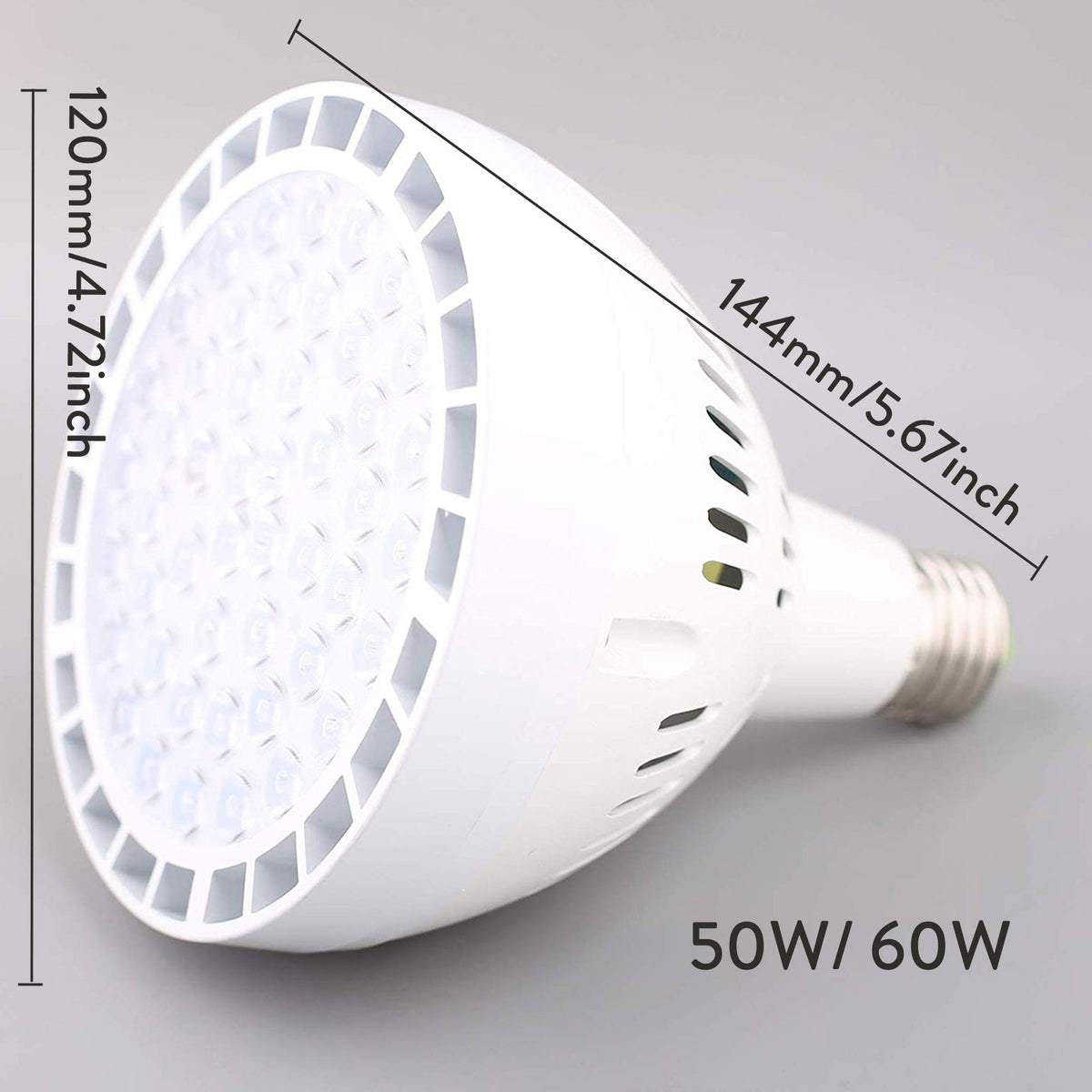Super Bright 50W 60W PAR38 E27 LED Spotlight Bulb Lamp 48LEDs Chips Replace Halogen Lamps 85-265V Cold/Warm White