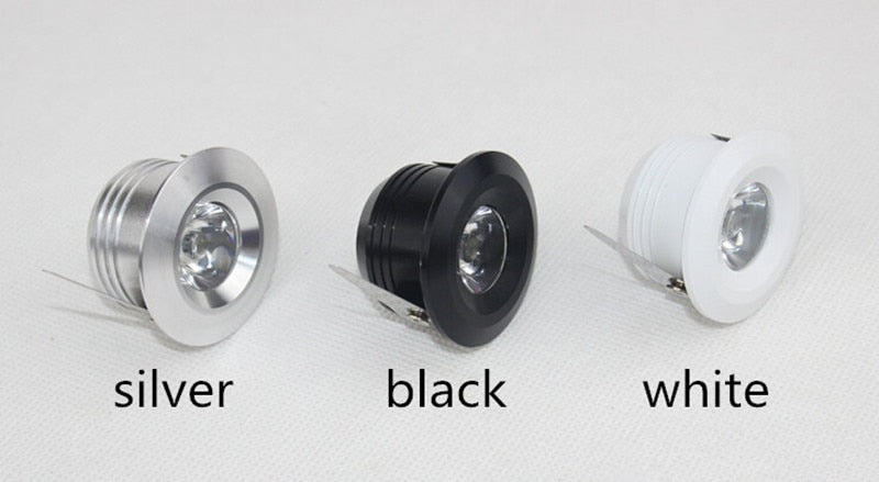 New 10pcs/lot 1w Mini LED Downlight Cabinet Light Small Ceiling Lamp Bulb