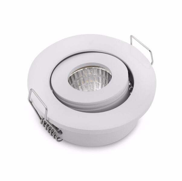 Mini LED Downlight 42mm Cut Hole Under Cabinet Spot Light 3W for Jewelry Display Ceiling Recessed Lamp 100V-240V white / black
