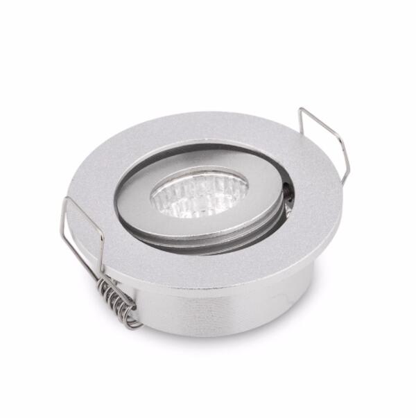 Mini LED Downlight 42mm Cut Hole Under Cabinet Spot Light 3W for Jewelry Display Ceiling Recessed Lamp 100V-240V white / black