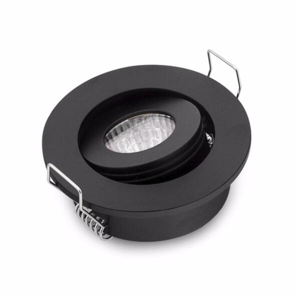 Mini LED Downlight 42mm Cut Hole Under Cabinet Spot Light 3W for Jewelry Display Ceiling Recessed Lamp 100V-240V white / black