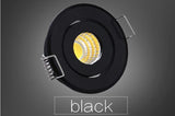 Mini LED Downlight 42mm Cut Hole Under Cabinet Spot Light 3W for Jewelry Display Ceiling Recessed Lamp 100V-240V white / black