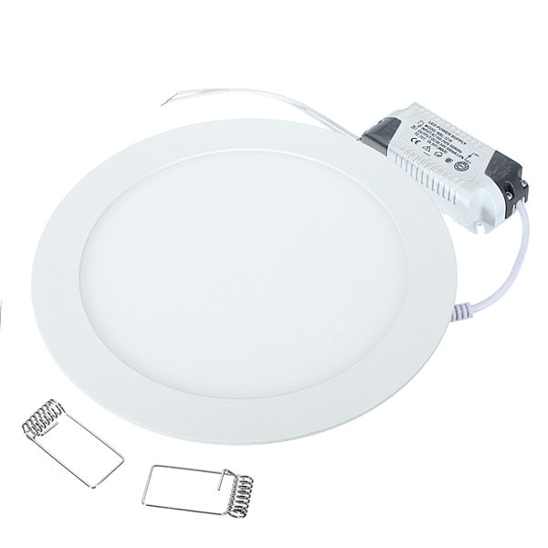 10pcs/lot Dimmable LED Panel Light Ultra thin 3W/4W/6W/9W/12W/15W/25W LED Ceiling Recessed Grid Downlight / Round Panel Light