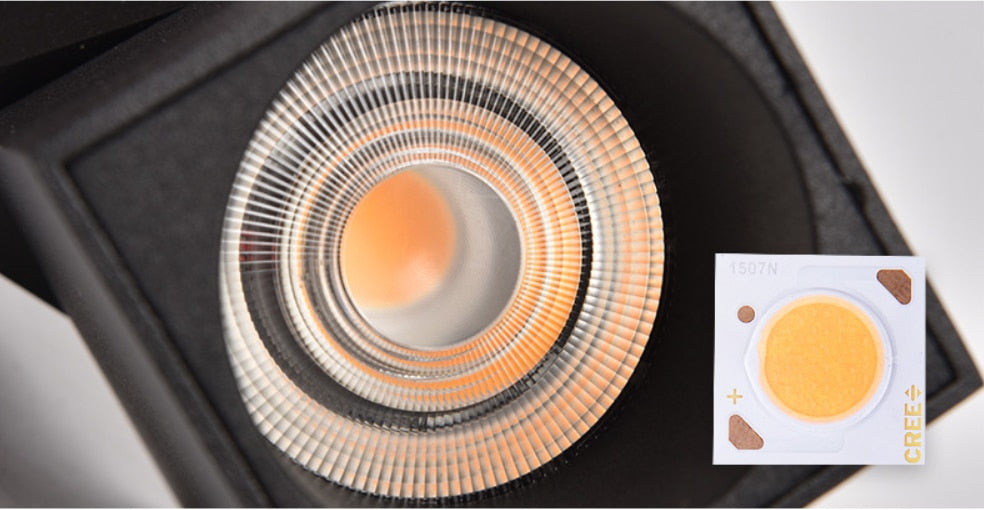 Folding 360° Rotation Dimmable LED Downlights 15W/20W COB LED Ceiling Spot Lights 85~265V LED Background Lamps Indoor Lighting