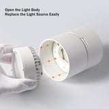 DBF Honeycomb Deep Glare Surface Downlight Holder+GX5.3 Light Bulb Replaceable 7W Angle Adjustable Ceiling Spot Light Bedroom