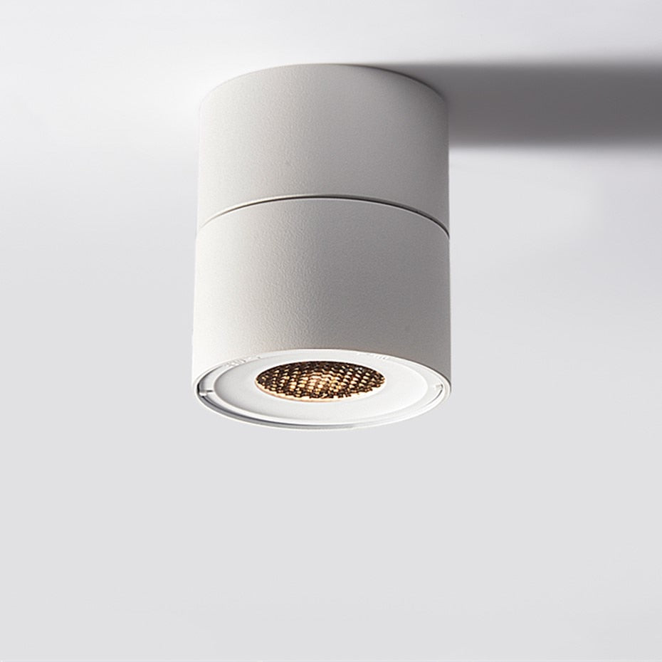 DBF Honeycomb Deep Glare Surface Downlight Holder+GX5.3 Light Bulb Replaceable 7W Angle Adjustable Ceiling Spot Light Bedroom