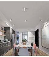 DBF Honeycomb Deep Glare Surface Downlight Holder+GX5.3 Light Bulb Replaceable 7W Angle Adjustable Ceiling Spot Light Bedroom