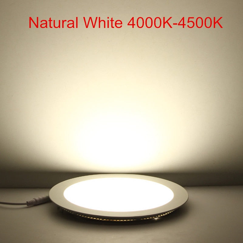 Ultra thin 10pcs/lot 12V 24V 3W/4W/ 6W / 9W / 12W /15W/ 25W LED Ceiling Recessed Grid Panel light / Slim Round Panel Light