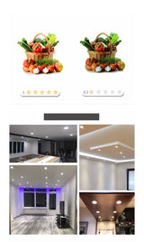 LED 10pcs/lot 9w 12w 15w cool white warm white dimmable LED Recessed Downlight AC110V 220V  for home bathroom kitch store lights