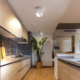 DBF 360 degrees Rotatable LED Surface Lamp Holder with Light Bulb Replaceable 7W 9W 12W Anti-Glare Surface Mounted Downlight