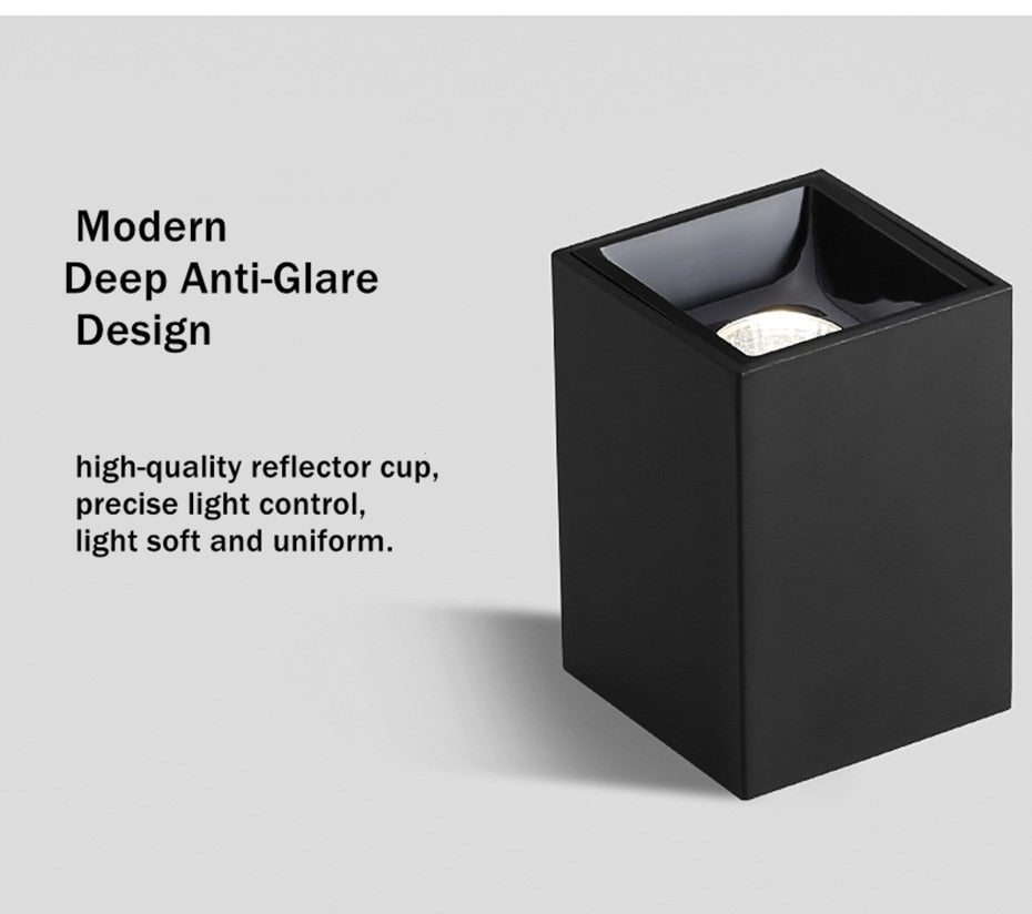 Surface Mounted Downlight Led Ceiling Lamp 15W 20W LED COB Downlight Indoor Lighting For Living Room Bedroom Kitchen AC110V 220V