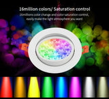 Miboxer 9W RGB+CCT LED Ceiling Spotlight Dimmable FUT062 AC110V 220V led Downlight angle Adjustable Support Smart Phone APP