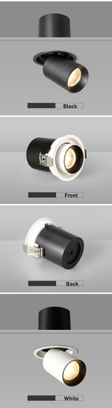 Stretchable Recessed Downlight Led Ceiling Downlight Telescopic Rotary Spot Lamp For Living Room Restaurant